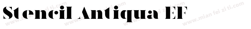 Stencil Antiqua EF字体转换